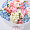 Baby Blue Bloom - Luxury Blue & Blush Flower Arrangement