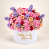 Premium Pink Hydrangea & Rose Flower Box | Luxury Fresh Flowers Dubai