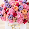 Premium Pink Hydrangea & Rose Flower Box | Luxury Fresh Flowers Dubai