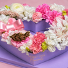 Love in Lavender | Heart Shaped Flower Gift Box