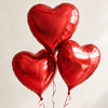 Red Heart Balloon Trio